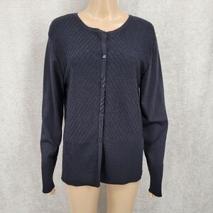 Sonia Black Cardigan Women's Size XL